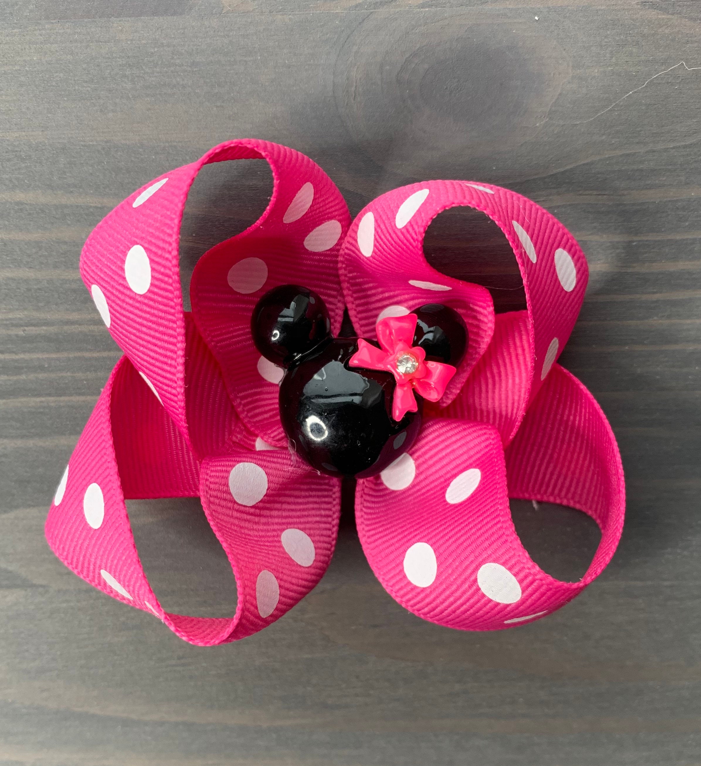 Minnie Mouse Bows Pink Minnie Mouse Bow Hair Bows Minnie Etsy