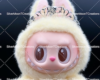 labubu Crowns/ Silver Headpiece/ Doll Accessories for Pop Mart Labubu