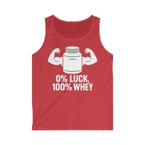 Motivational Workout Tank Top, Gym Weightlifting Sleeveless Shirt, Men&#39;s Softstyle Fitness Apparel, Exercise Muscle Tee, Bodybuilding