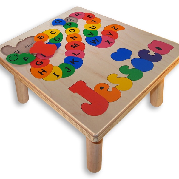 Name Puzzle Stool | Alphabet ABC