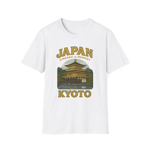 Kyoto Memory T-Shirt, Unisex Softstyle Tee, Japan Souvenir Shirt, Travel Gift, Casual Wear, Kyoto Kinkaku-ji