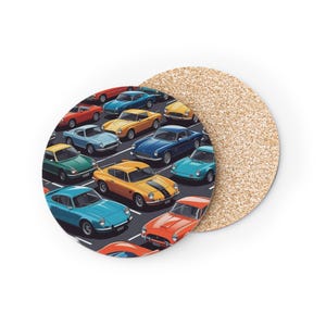 Vibrant Vintage Car Coasters | Unique Drink Coasters for Car Lovers, Home Decor, Gift for Dad, Coffee Table Accessories, Stylish [...]