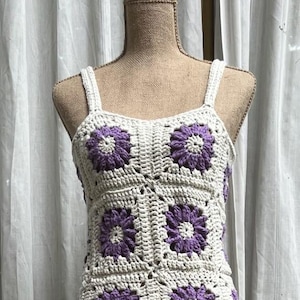 Granny Square Crochet Dress Pattern – PDF Download