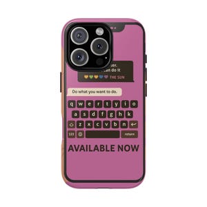 Motivational Quote Phone Case: Tough Case, Wireless Charging