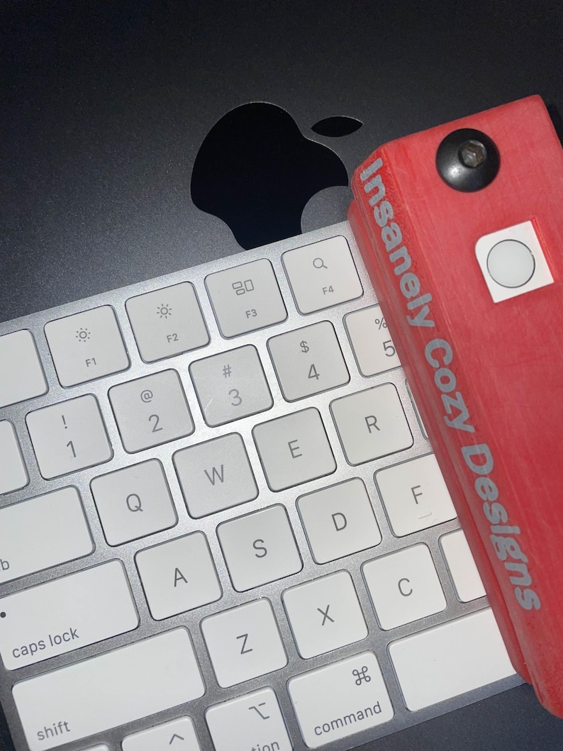 Customizable Apple Touch ID enclosure. Desk accessory and decoration.