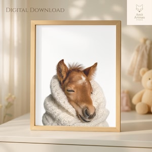 Horse kids room wall art, Baby Horse nursery print, Western kids room wall art, Country farm nursery decor, Horse Nursery Decor Prints