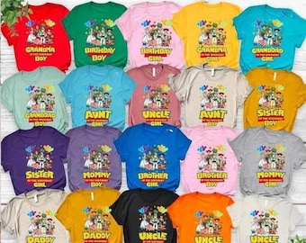Toy Story Birthday Boy Girl DTF Transfers, Woody, Buzz Lightyear, Ready To Press