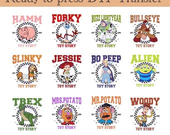 Toy Story Est. Disney Trip DTF Transfers, Woody, Buzz Lightyear, Ready To Press