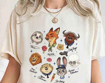 ディズニー ズートピア プレス準備完了、ニック・ワイルドとジュディ・ホップスのDTFトランスファー、ディズニー ズートピア カップルのDTF、ディズニー ファミリー旅行トランスファー