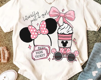 Literally Just a Girl Dtf Transfer, Disney Coquette Bow Dtf, Disneyland Girls Trip Dtf, Mickey Minnie Ears Ready To Press, Magic Kingdom Dtf