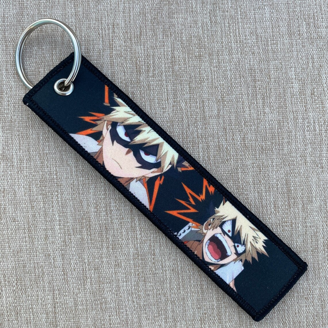 My Hero Academia Katsuki Kacchan Bakugo Fabric Keychain Etsy Sweden