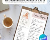 Sorority Resume Template for Rush | Editable Canva Template | Sorority Recruitment Resume PDF | PNM Resume for Recruitment