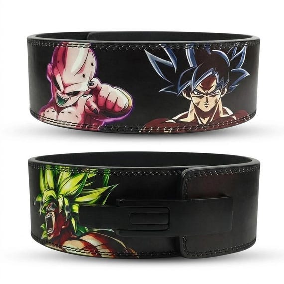 Anime lifting Belt, DBZ Weight Lifting Powerlifting Belt Strength Training Goku