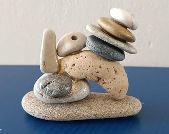 積み石の庭園ケルン：屋内/屋外用岩石彫刻 - Etsy 日本