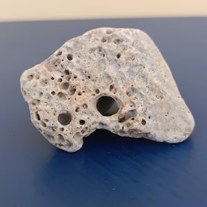 Rare Hagstone -  Stone with natural holes - Witchcraft pebble - Genuine Pebble - Sea Rocks with Multiple Holes