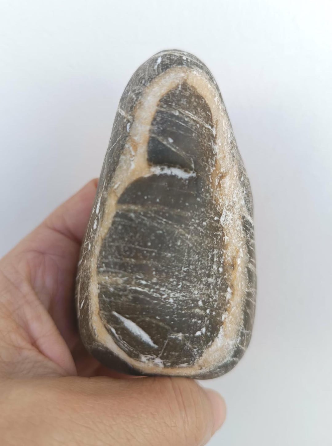 Rare Natural Stone - Energy Stone - Black, Grey and White Stone ...