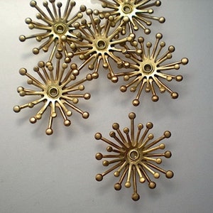 6 3D flower riveted stamen stampings ZC503