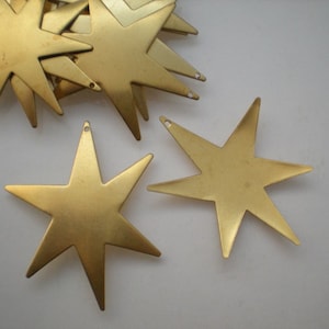 12 grote funky messing sterbedels ZB313