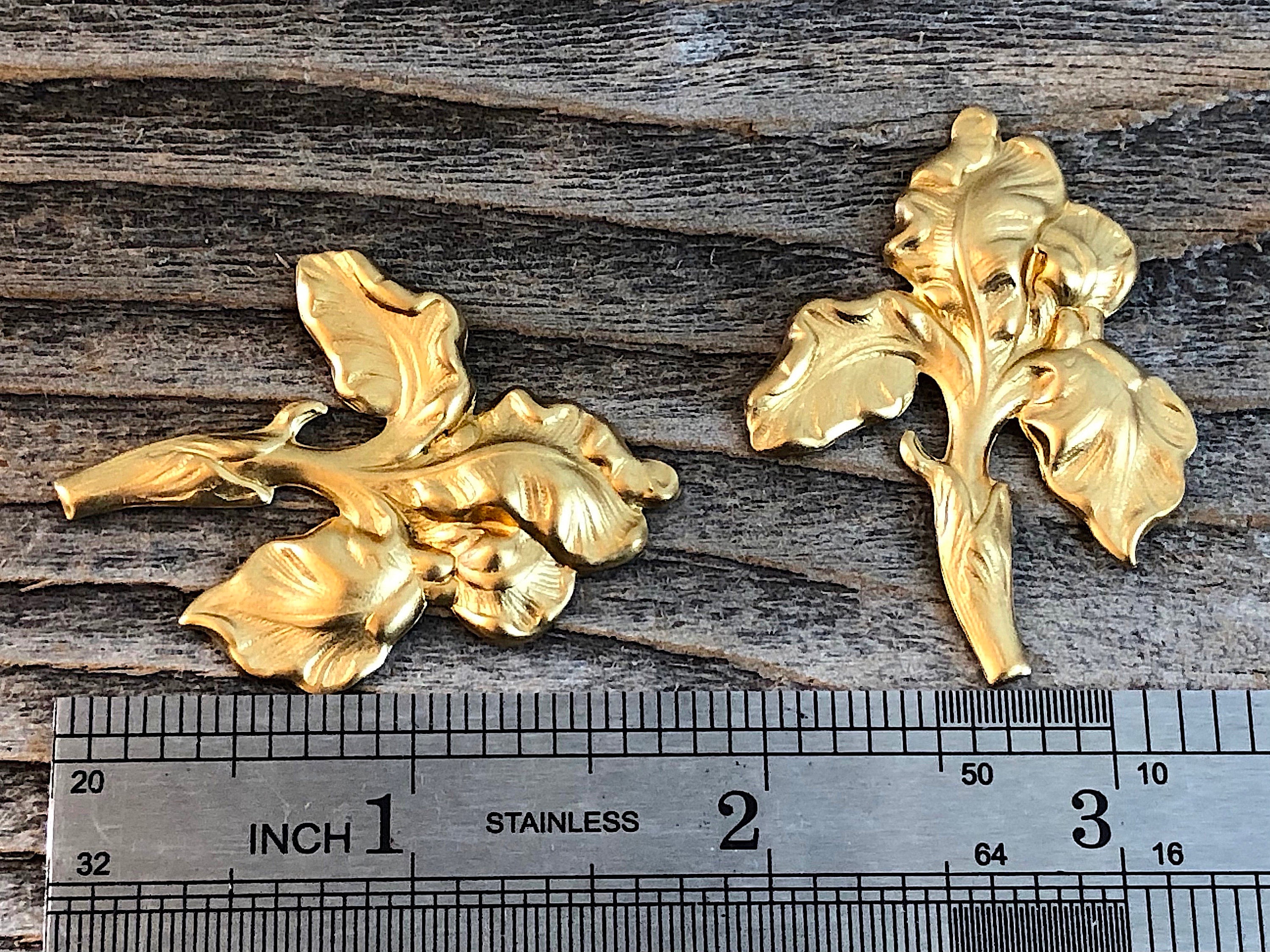 4つの大きな真鍮の虹彩刻印 ZD235 - Etsy 日本