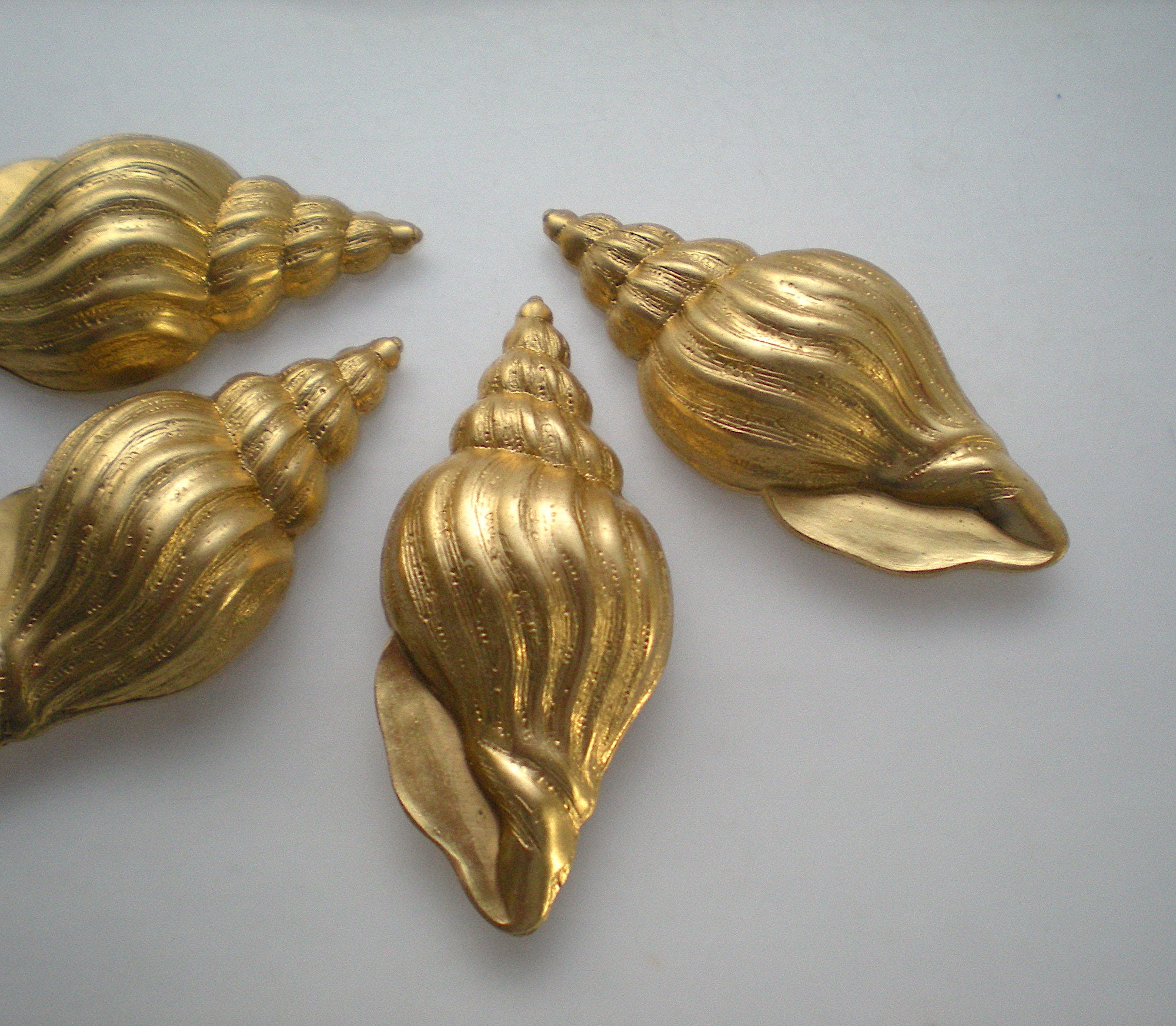 Shell Stipling 4 Large Shell Stampings ZG253 - Etsy