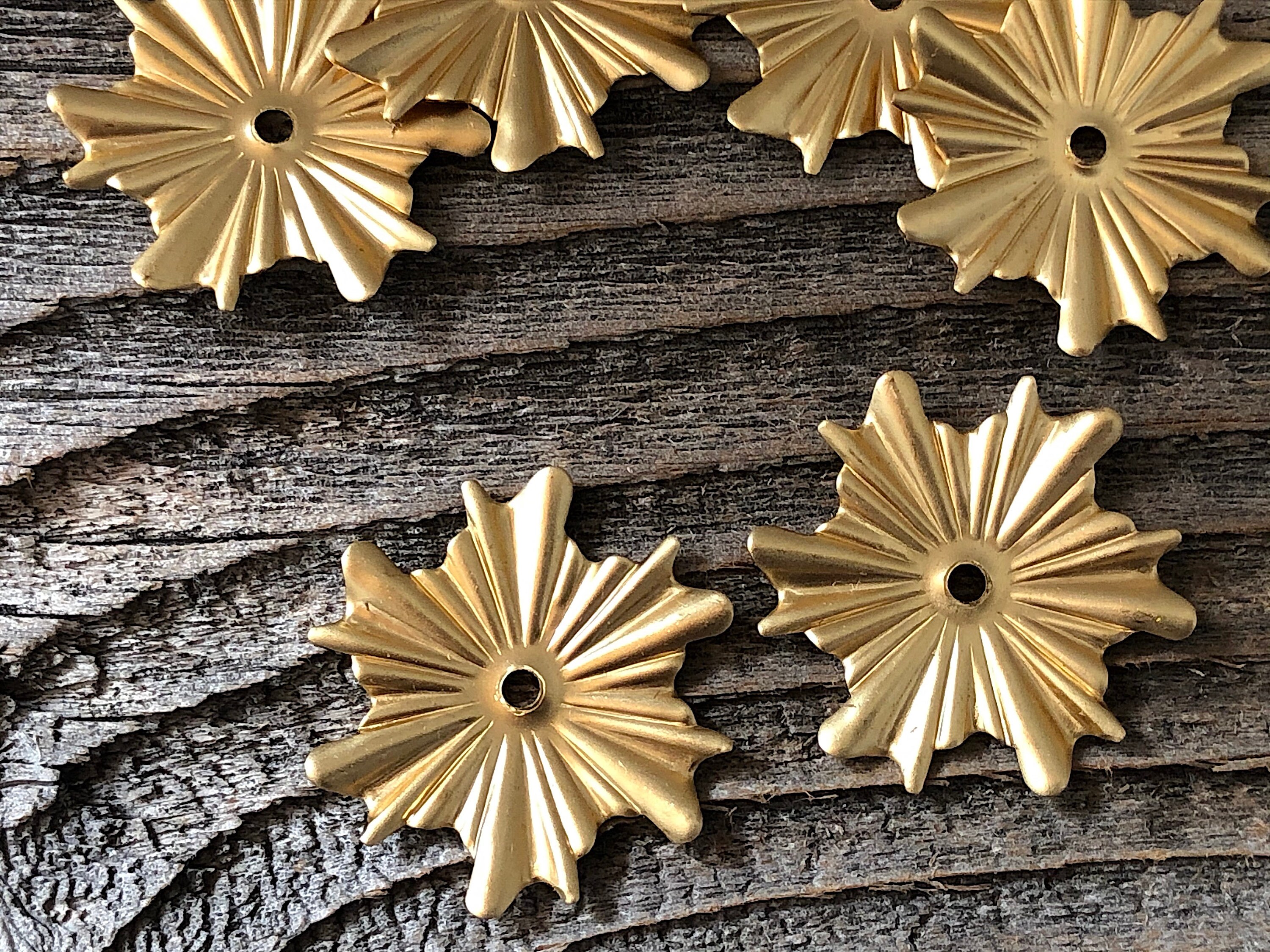 12 Brass Mirror Rosettes ZC103 - Etsy Canada
