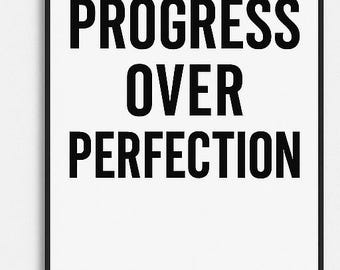 Set of 4 Motivational Printable Wall Art | Office Decor | Bold Typography Quotes