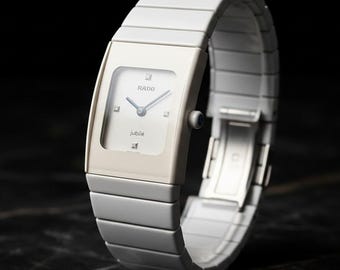 Rado Ceramica Diastar White 20mm quartz watch