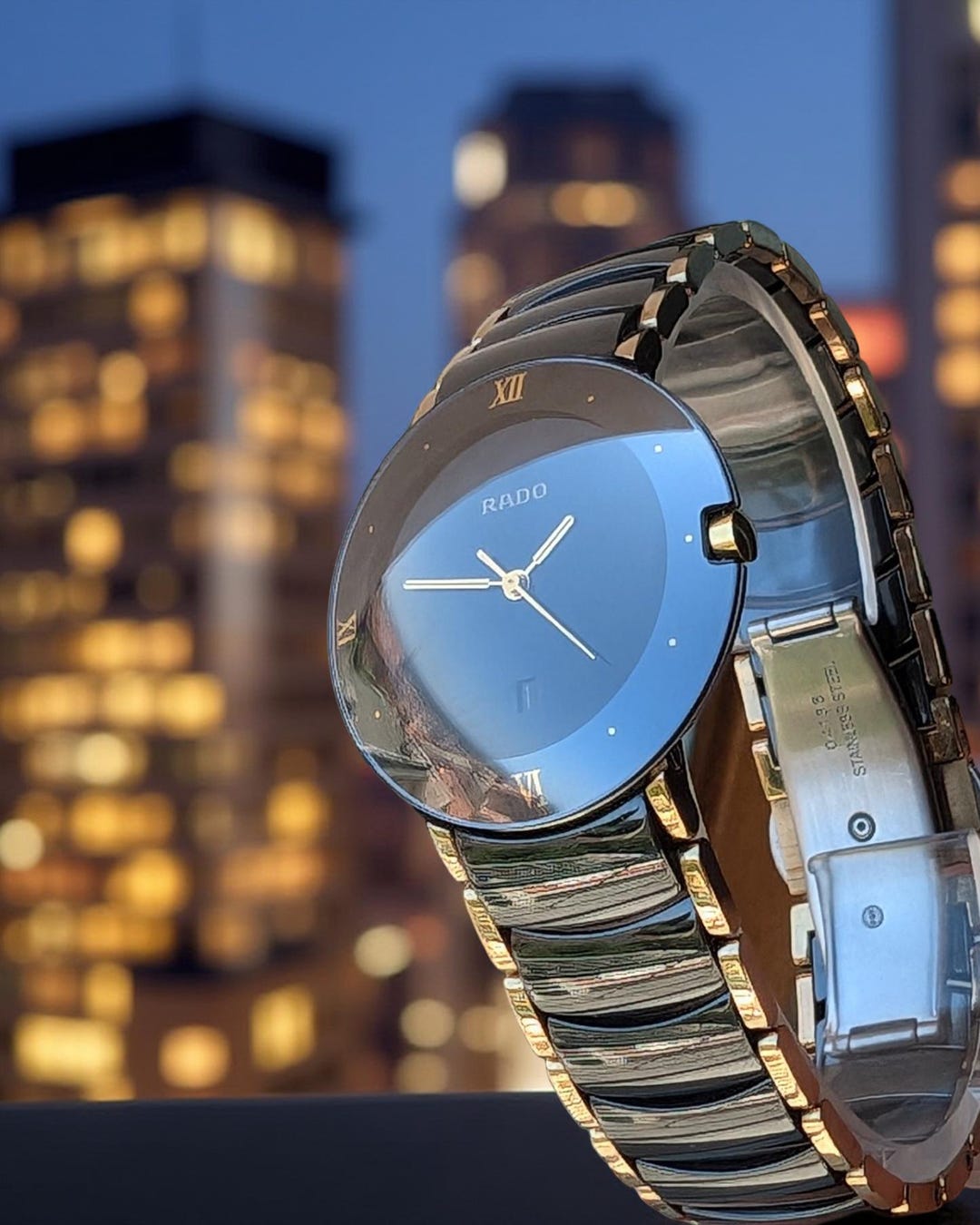 Montre Rado Coupole Jubilé Lady 21mm - Or Et Acier, Occasion Très Bon état