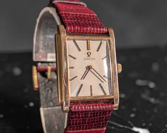 Omega Tank De Ville 26mm - 18K Yellow Gold - Calibre 620 - Serviced in 2026