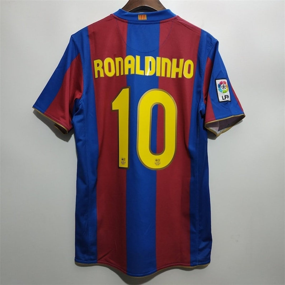 Vintage 10 Ronaldinho Jersey 2007 2008 Barcelona Jersey - Etsy