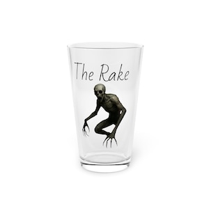 Gothic Creature Pint Glass - 16oz, Unique Halloween Gift, Dark Decor, Collectible Drinkware, Horror-Themed Barware