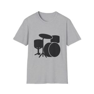 Drum Lover Tee, Music Shirt, Rock On T-Shirt, Unisex Band Top, Gifts for Drummers, Music Festival Wear