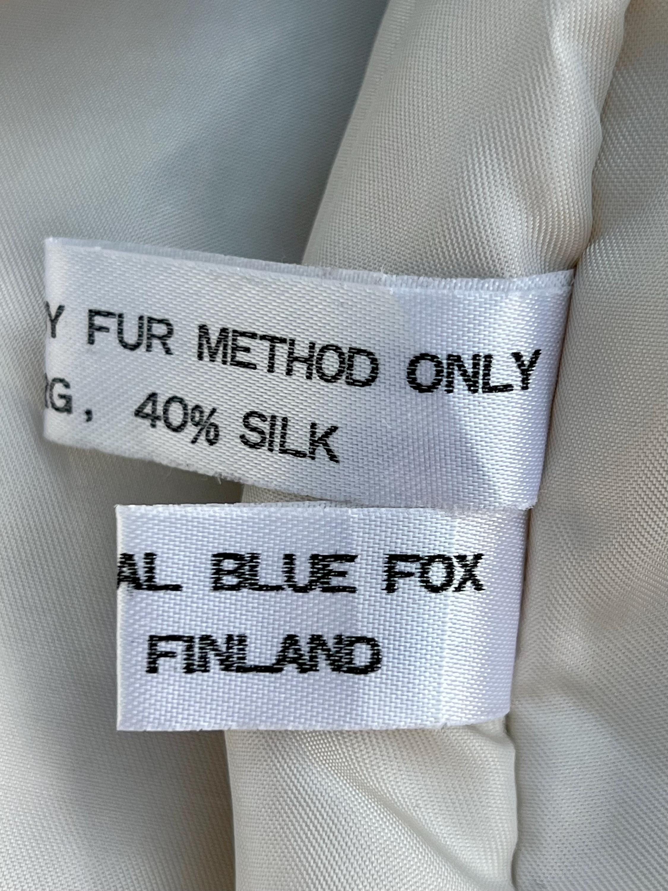 Vintage SAGA Fur Jacket - Blue Fox Fur - Small / Medium - Etsy