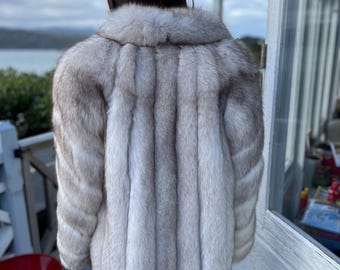 Vintage SAGA Fur Jacket - Blue Fox Fur - Small / Medium - Etsy