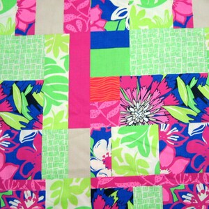 1 YARD Multi Thatch Patch Poplin Tessuto di Cotone Lily