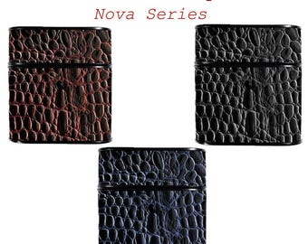 Genuine Python Leather AirPods Case, Nova Series, Personalized