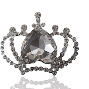 4 Pieces Large Crown Crowns, Bling Queen, Diamond Rhinestone, Luxury Charm, Metal Alloy, Flat Back, Junk Charms, Craft Supplies, Bulk Buy