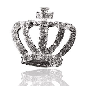 4 Pieces Large Crown Crowns, Bling Queen, Diamond Rhinestone, Luxury Charm, Metal Alloy, Flat Back, Junk Charms, Craft Supplies, Bulk Buy