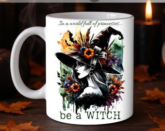Heks mokomslag png, 11oz 15oz koffiekopje sublimatieontwerp, Halloween herfstmagie, Witchy Vibes hemelse mokomslag
