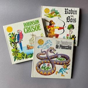 Set van 3 pop-up boeken uit de jaren 70