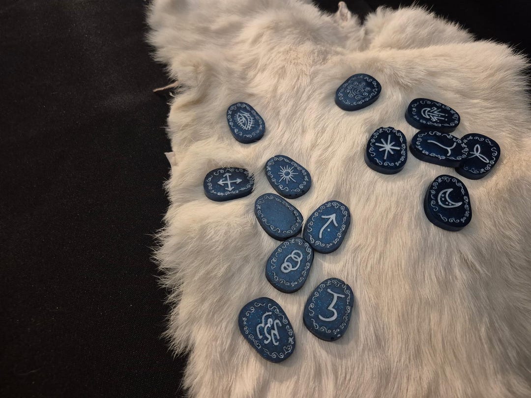 Midnight Blue Witch Runes - Etsy