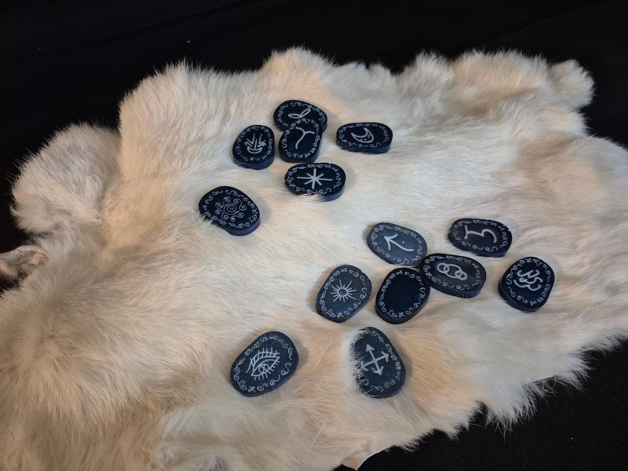 Midnight Blue Witch Runes - Etsy