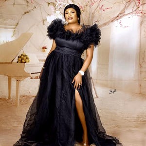 Tulle dress, birthday photoshoot dress, baby shower outfit, African styles, women clothing, women fashion, Nigerian clothing, African outfit
