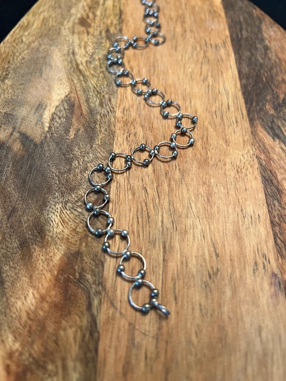 Sterling Silver Kinetic Anklet