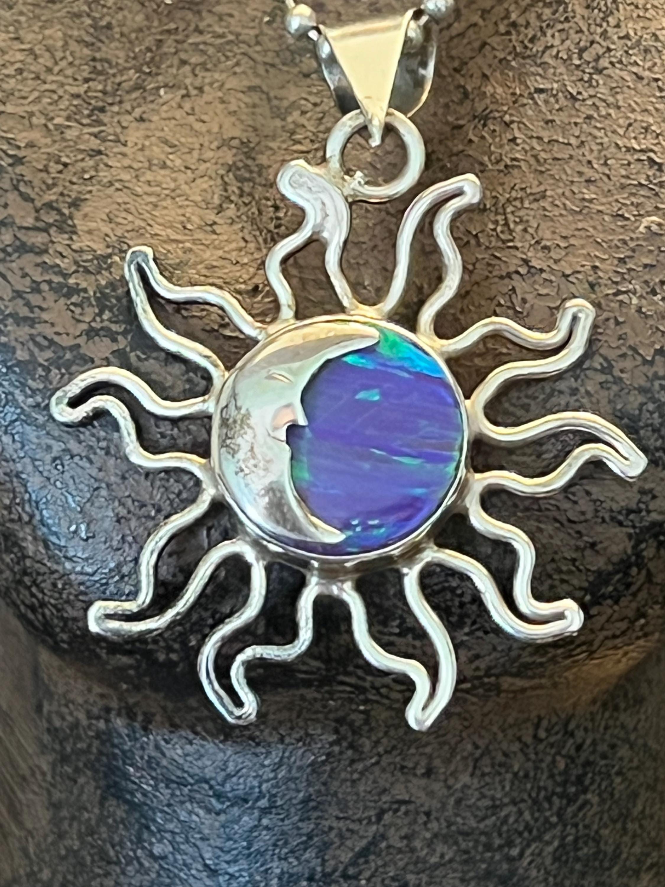 925 Sun Necklace - Etsy