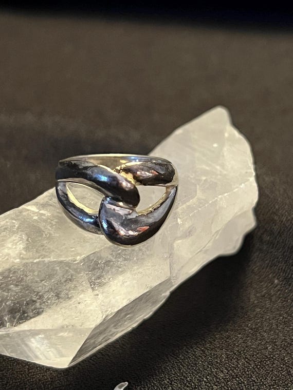 Sterling Silver Infinity Knot Ring, Modern Sculptural Band