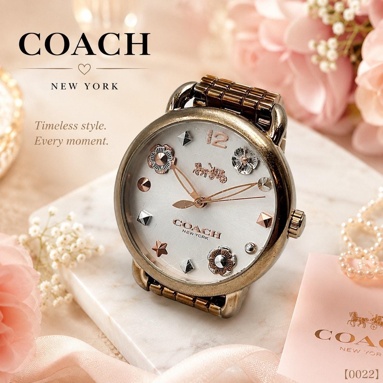 Timepiece Coach Watch Flower NWT Coach Women