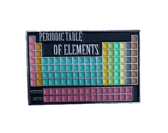 Periodic Table of Elements Lapel Pin Science Jewelry Pin