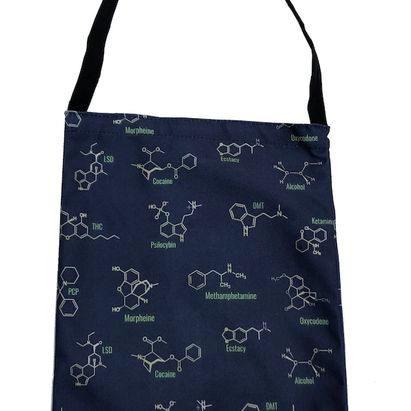 Neuroscience science totebag altered states drug molecular structure tote bag