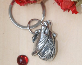 Heart key chain